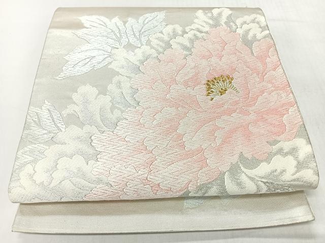 平和屋着物◎六通柄袋帯　唐織　舞花文　金銀糸　正絹　逸品　CABI4612nb