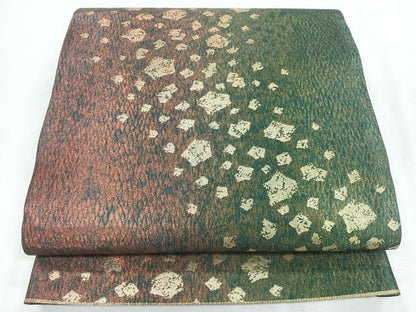 平和屋着物◎六通柄袋帯　煌貴箔　金糸　正絹　逸品　CABI4616nb