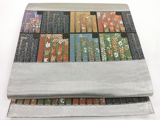平和屋着物◎六通柄袋帯　唐織　有職源氏鎧　花散里　金銀糸　正絹　逸品　CABI4621nb