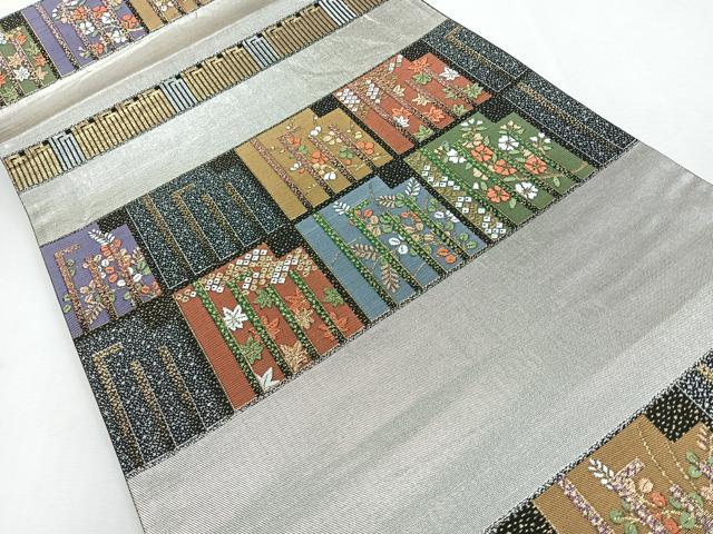 平和屋着物◎六通柄袋帯　唐織　有職源氏鎧　花散里　金銀糸　正絹　逸品　CABI4621nb
