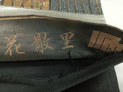 平和屋着物◎六通柄袋帯　唐織　有職源氏鎧　花散里　金銀糸　正絹　逸品　CABI4621nb