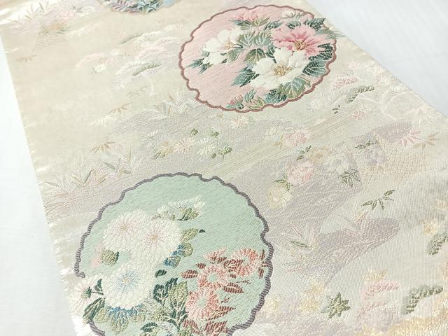 平和屋着物◎六通柄袋帯　琳派佳撰集　金糸　正絹　逸品　CABI4678nb