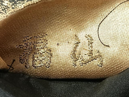 平和屋着物◎六通柄袋帯　唐織　福仙　金糸　正絹　逸品　CABI4693nb