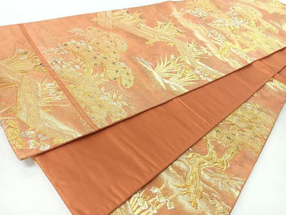 平和屋着物◎六通柄袋帯　正絹　逸品　CABI4731nb