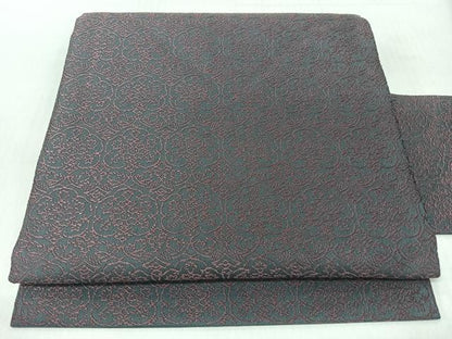 平和屋着物◎九寸名古屋帯　更紗花文　正絹　逸品　CABI4775nb
