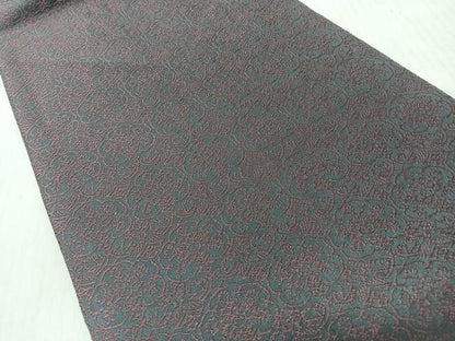 平和屋着物◎九寸名古屋帯　更紗花文　正絹　逸品　CABI4775nb