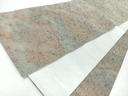 平和屋着物◎全通柄袋帯　霞文　正絹　逸品　未使用　CABI4784nb