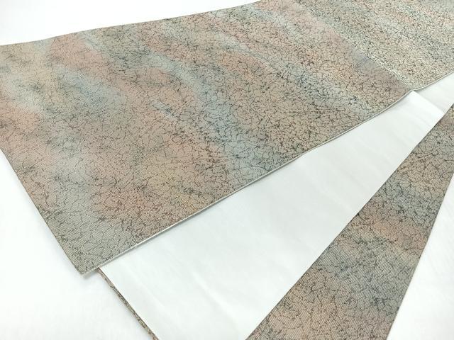 平和屋着物◎全通柄袋帯　霞文　正絹　逸品　未使用　CABI4784nb