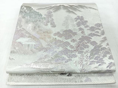 平和屋着物◎六通柄袋帯　芹生の里　二重箔錦　正絹　逸品　CABI4793nb