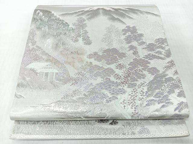 平和屋着物◎六通柄袋帯　芹生の里　二重箔錦　正絹　逸品　CABI4793nb