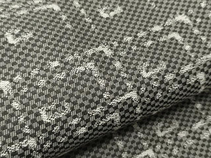 平和屋着物●両面　半幅帯　月　金銀糸　正絹　逸品　CABI4816ak