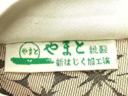 平和屋着物●京都西陣・想屋謹製　両面　半幅帯　唐草文/桜尽くし文　やまと誂製　正絹　逸品　CABI4818ak