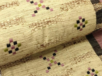 平和屋着物▼半幅帯　めがね織　CABI4819ak