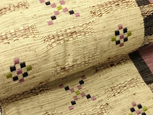 平和屋着物▼半幅帯　めがね織　CABI4819ak