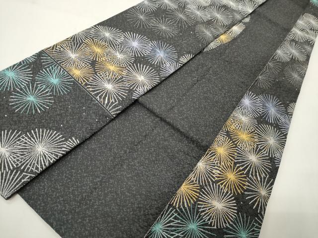 平和屋着物●男性　角帯　松葉尽くし文　正絹　逸品　CABI4877ak