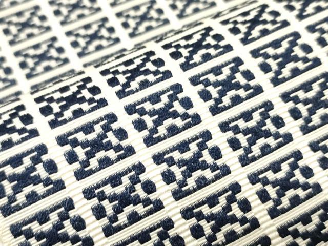 平和屋着物●男性　両面　角帯　幾何学文　未使用　CABI4883ak