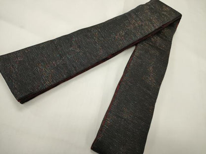 平和屋着物●男性　両面　角帯　舞鳥文　霞文　正絹　逸品　CABI4884ak
