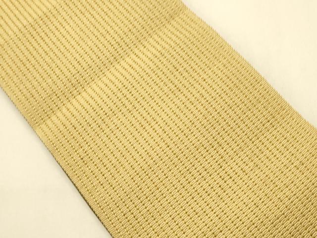 平和屋着物＊夏物　男性　本場筑前博多織　両面　角帯　縞　正絹　逸品　CABI4894ak