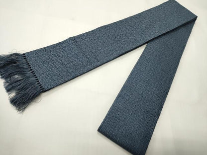 平和屋着物●男性　本場筑前博多織　角帯　霞文　正絹　逸品　CABI4896ak