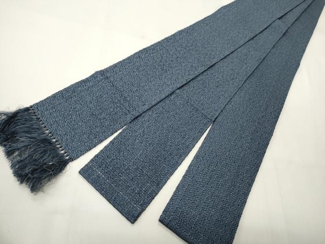 平和屋着物●男性　本場筑前博多織　角帯　霞文　正絹　逸品　CABI4896ak