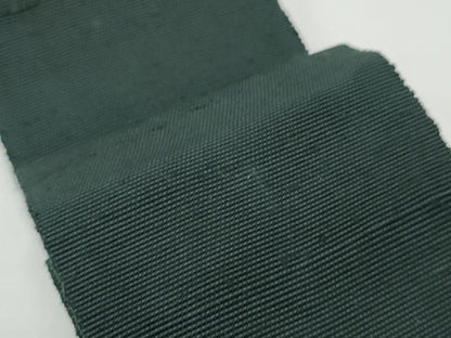 平和屋着物●男性　角帯　紬地　深緑色　正絹　逸品　CABI4899ak