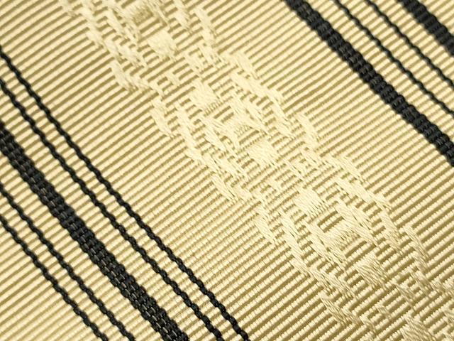 平和屋着物●男性　本場筑前博多織　角帯　献上柄　正絹　逸品　CABI4908ak