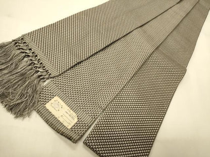 平和屋着物●男性　本場筑前博多織　角帯　吉祥文　証紙・共箱付き　正絹　逸品　CABI4913ak