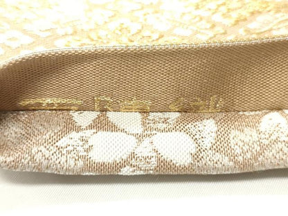 平和屋着物●両面　両方向　六寸帯　西陣織　辻梅帯　金銀糸　正絹　逸品　CABI4917ak