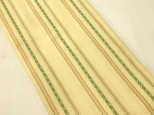 平和屋着物○本場筑前博多織 半幅帯 献上柄 正絹 逸品 CABI4954ak