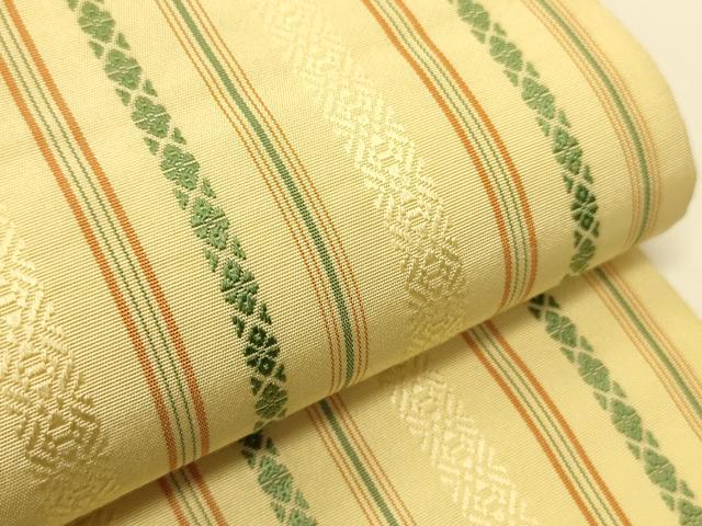 平和屋着物○本場筑前博多織 半幅帯 献上柄 正絹 逸品 CABI4954ak