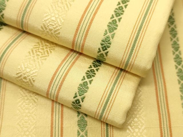 平和屋着物○本場筑前博多織 半幅帯 献上柄 正絹 逸品 CABI4954ak