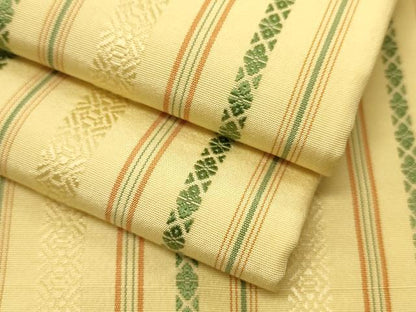 平和屋着物●本場筑前博多織　半幅帯　献上柄　正絹　逸品　CABI4954ak