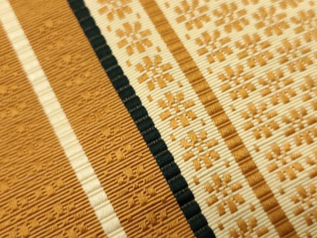 平和屋着物●本場筑前博多織　半幅帯　小袋帯　花間道　証紙付き　正絹　逸品　CABI4965ak