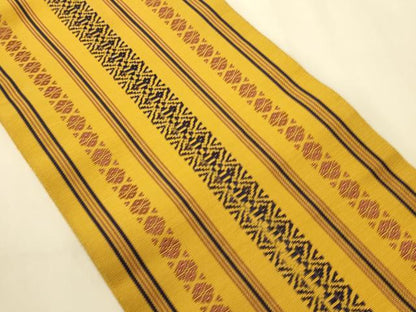 平和屋着物●本場筑前博多織　半幅帯　献上柄　正絹　逸品　CABI4966ak
