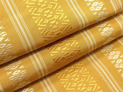 平和屋着物●本場筑前博多織　半幅帯　献上柄　正絹　逸品　CABI4967ak