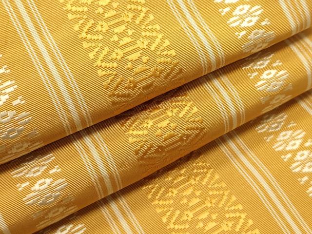 平和屋着物●本場筑前博多織　半幅帯　献上柄　正絹　逸品　CABI4967ak
