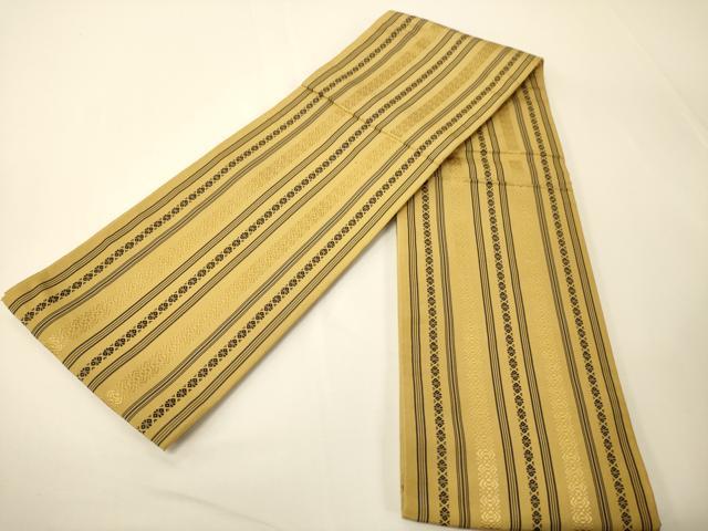 平和屋着物○本場筑前博多織 半幅帯 献上柄 正絹 逸品 CABI4986ak