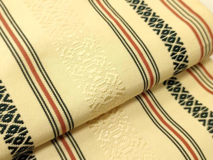 平和屋着物●本場筑前博多織　半幅帯　献上柄　正絹　逸品　CABI5006ak