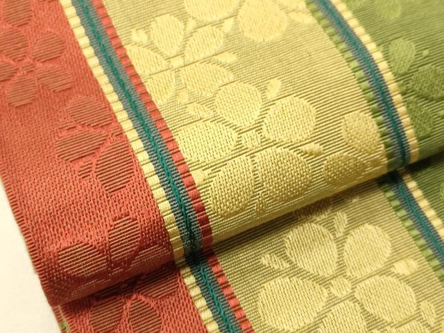 平和屋着物○本場筑前博多織 半幅帯 舞花間道 正絹 逸品 CABI5020ak