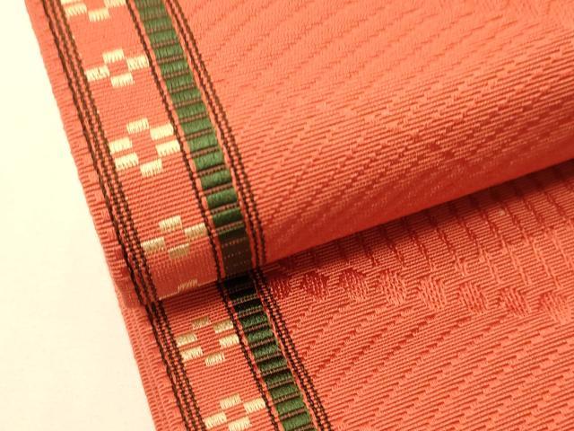 平和屋着物○本場筑前博多織 半幅帯 唐草花間道 正絹 逸品 CABI5029ak