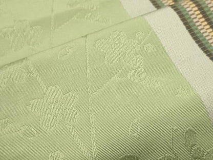 平和屋着物●本場筑前博多織　半幅帯　枝桜文　正絹　逸品　CABI5086ak