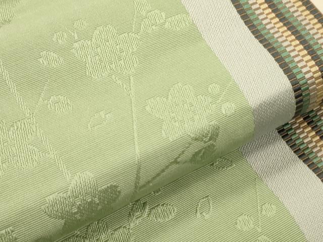 平和屋着物●本場筑前博多織　半幅帯　枝桜文　正絹　逸品　CABI5086ak