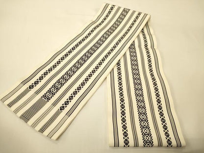 平和屋着物●本場筑前博多織　半幅帯　一重帯　献上柄　正絹　逸品　CABI5140ak