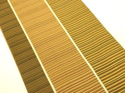 平和屋着物●本場筑前博多織　半幅帯　横段文　正絹　逸品　CABI5149ak
