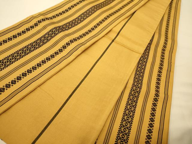 平和屋着物●本場筑前博多織　半幅帯　献上柄　証紙付き　正絹　逸品　CABI5171ak