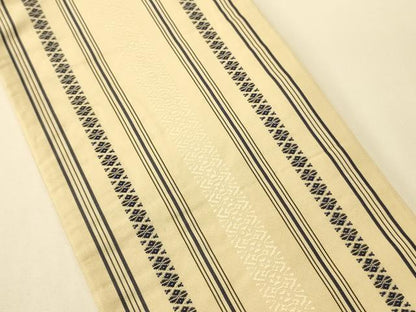 平和屋着物●本場筑前博多織　半幅帯　献上柄　正絹　逸品　CABI5176ak