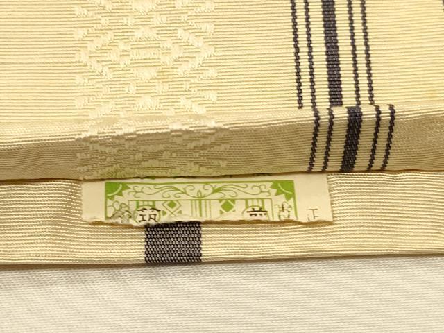 平和屋着物●本場筑前博多織　半幅帯　献上柄　正絹　逸品　CABI5176ak