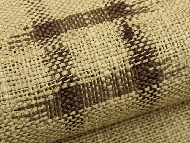 平和屋着物＊夏物　八寸名古屋帯　絣文様　正絹　逸品　CABI5207rv