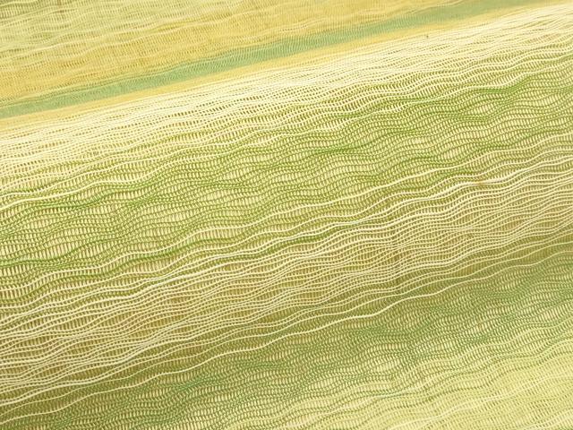 平和屋着物＊夏物　八寸名古屋帯　横段文　正絹　逸品　CABI5209rv