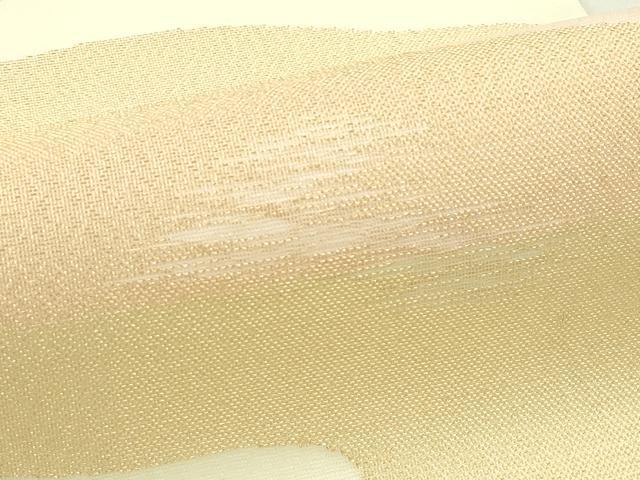 平和屋着物＊夏物　九寸名古屋帯　エ霞文　金糸　正絹　逸品　未使用　CABI5215rv